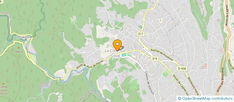 localisation de l'entreprise MADAME ELODIE URAGO à LA COLLE-SUR-LOUP