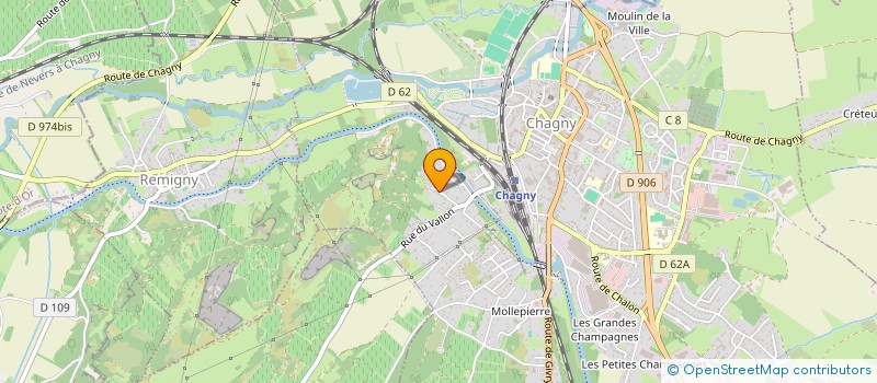 localisation de l'entreprise MADAME ELODIE VADOT  CHAGNY