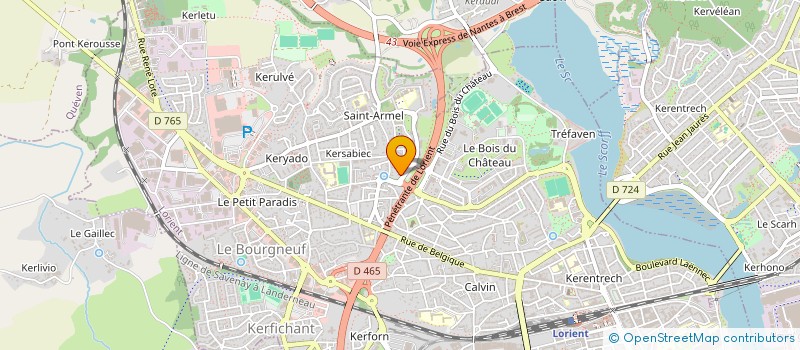 localisation de l'entreprise MADAME ELODIE VALENCOURT  LORIENT