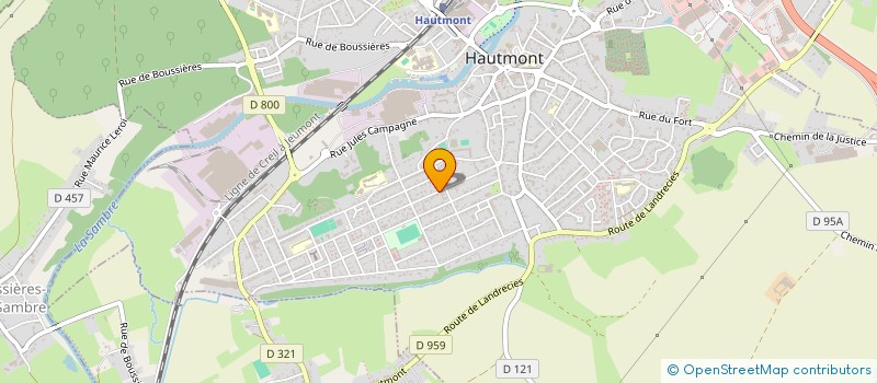 localisation de l'entreprise MADAME ELODIE VALLE  HAUTMONT