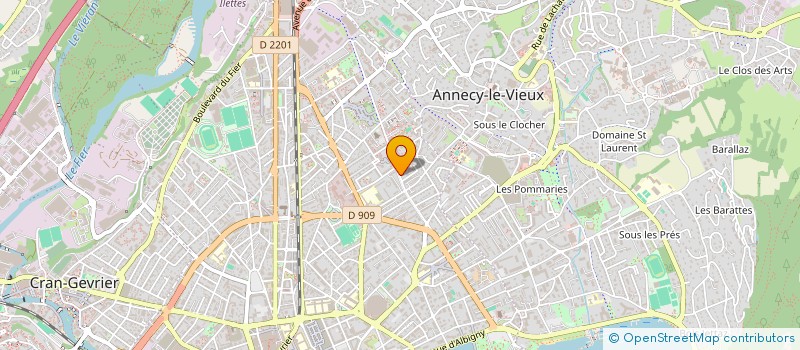 localisation de l'entreprise MADAME ELODIE VALLET à ANNECY