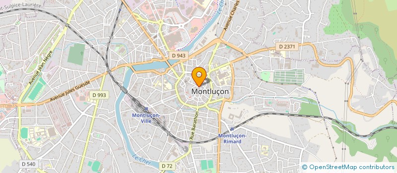 localisation de l'entreprise MADAME ELODIE VALLON à MONTLUCON