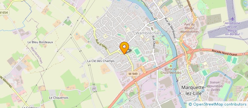 localisation de l'entreprise MADAME ELODIE VAN ISEGHEM  WAMBRECHIES