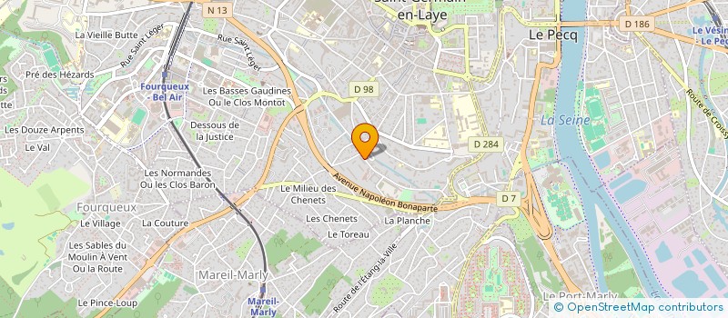 localisation de l'entreprise MADAME ELODIE VANDENBOSSCHE  SAINT-GERMAIN-EN-LAYE