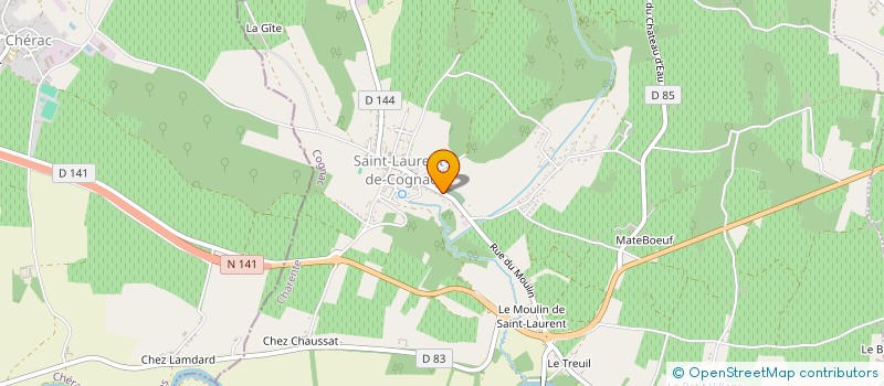 localisation de l'entreprise MADAME ELODIE VANESSA PERRAUD à COGNAC