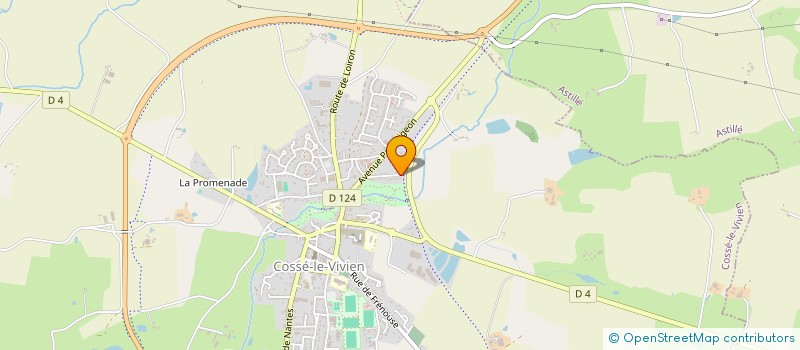 localisation de l'entreprise MADAME ELODIE VANHOLLEBEKE  COSSE-LE-VIVIEN