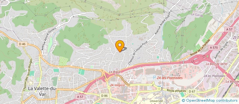 localisation de l'entreprise MADAME ELODIE VANHUYSSE à LA VALETTE-DU-VAR