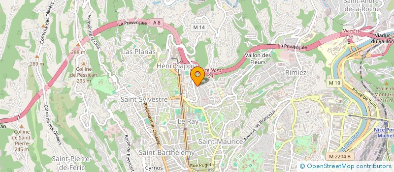 localisation de l'entreprise MADAME ELODIE VANNIER à NICE