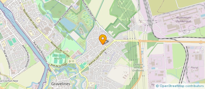localisation de l'entreprise MADAME ELODIE VARIN à GRAVELINES