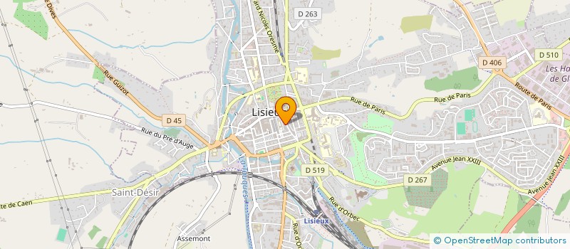 localisation de l'entreprise MADAME ELODIE VARIN à LISIEUX