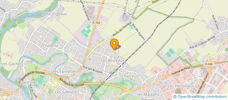 localisation de l'entreprise MADAME ELODIE VARNIER  NIORT