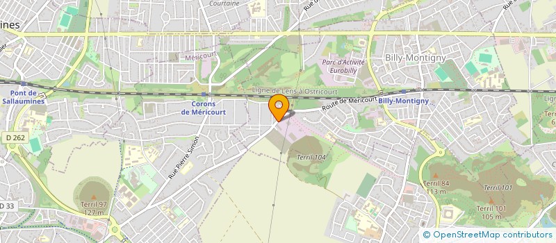 localisation de l'entreprise MADAME ELODIE VASSEUR  BILLY-MONTIGNY