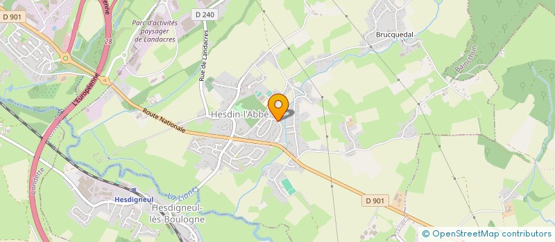 localisation de l'entreprise MADAME ELODIE VASSEUR  HESDIN-L'ABBE