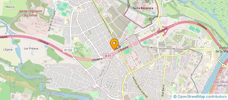 localisation de l'entreprise MADAME ELODIE VASSOR  AVRILLE