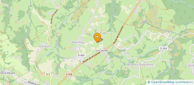 localisation de l'entreprise MADAME ELODIE VEDERE  MERILHEU