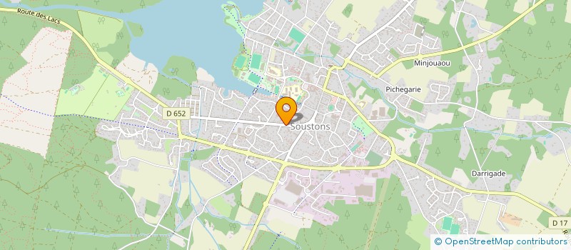 localisation de l'entreprise MADAME ELODIE VEDRENNE  SOUSTONS