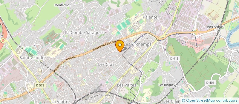 localisation de l'entreprise MADAME ELODIE VENANCIO  BESANCON