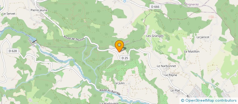 localisation de l'entreprise MADAME ELODIE VENET  THURINS