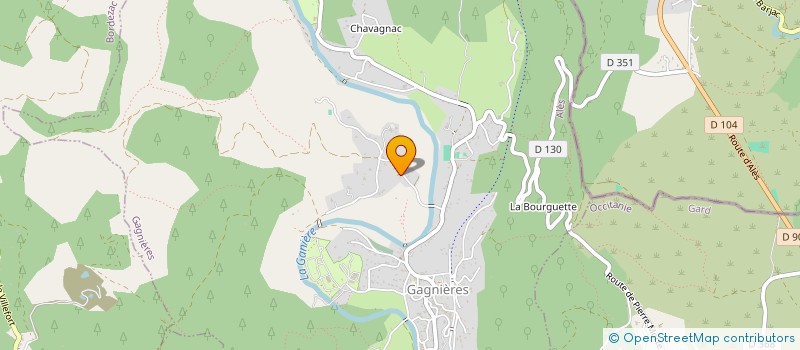 localisation de l'entreprise MADAME ELODIE VERDET  GAGNIERES