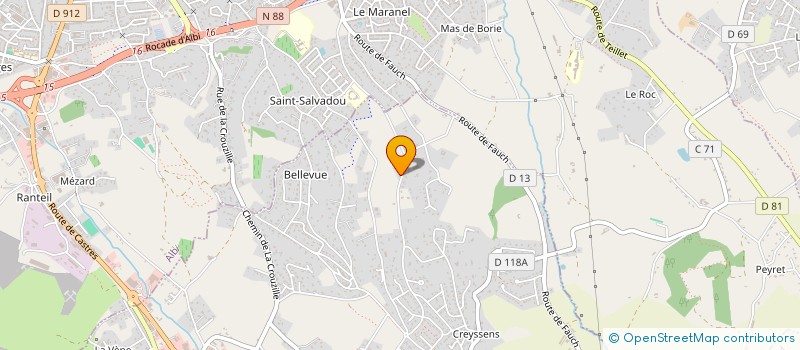 localisation de l'entreprise MADAME ELODIE VERDIER  PUYGOUZON