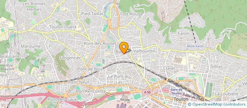 localisation de l'entreprise MADAME ELODIE VERDOT  TOULON