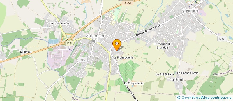 localisation de l'entreprise MADAME ELODIE VERGNIAULT  CHAUMES-EN-RETZ