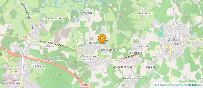 localisation de l'entreprise MADAME ELODIE VERKINDER  LA CHAPELLE-HEULIN