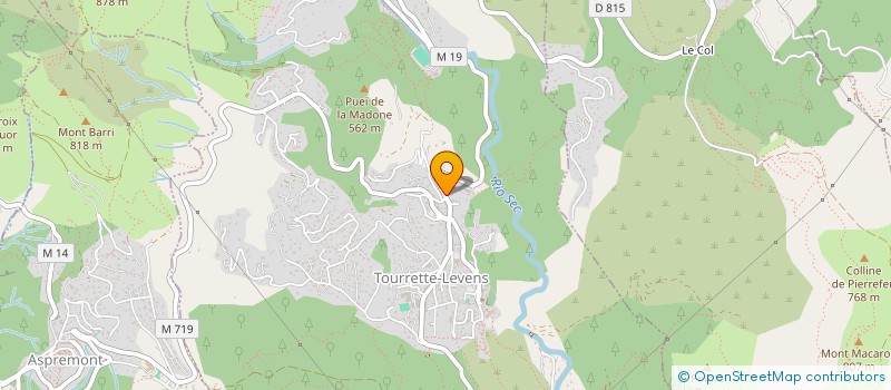 localisation de l'entreprise MADAME ELODIE VERMIGLIO  TOURRETTE-LEVENS