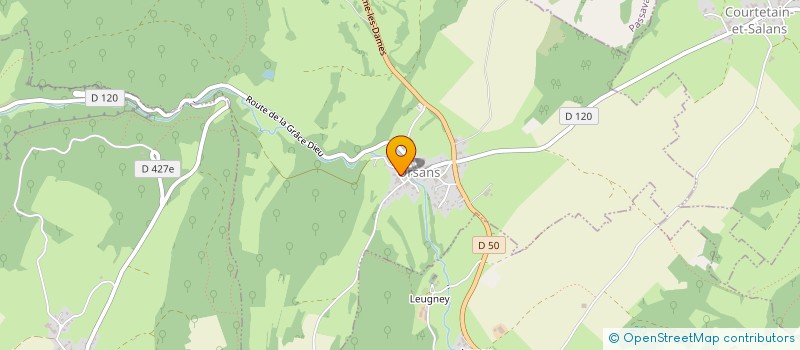 localisation de l'entreprise MADAME ELODIE VERNEREY  ORSANS