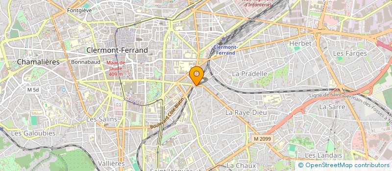 localisation de l'entreprise MADAME ELODIE VERNIERS  CLERMONT-FERRAND