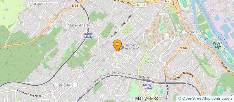 localisation de l'entreprise MADAME ELODIE VICTOR PUJEBET  MARLY-LE-ROI