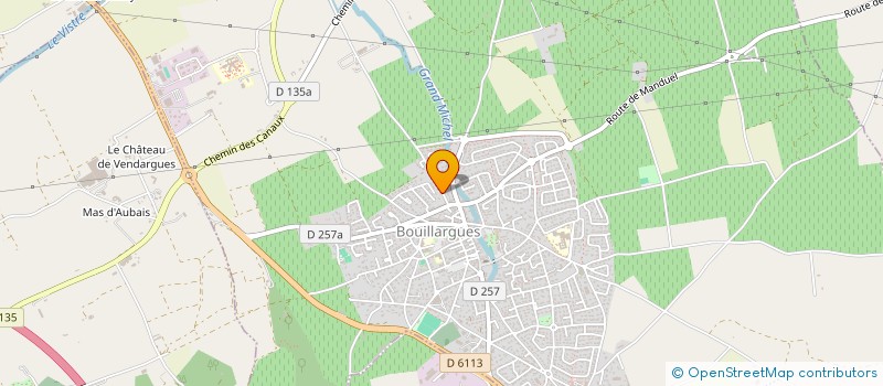 localisation de l'entreprise MADAME ELODIE VIDAL  BOUILLARGUES