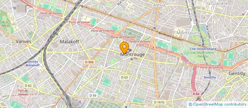 localisation de l'entreprise MADAME ELODIE VISCIERE à MONTROUGE