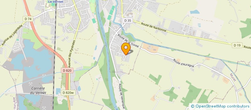 localisation de l'entreprise MADAME ELODIE VITRAC à VENERQUE