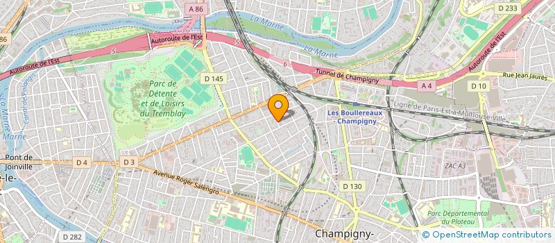 localisation de l'entreprise MADAME ELODIE VOILLAT  CHAMPIGNY-SUR-MARNE