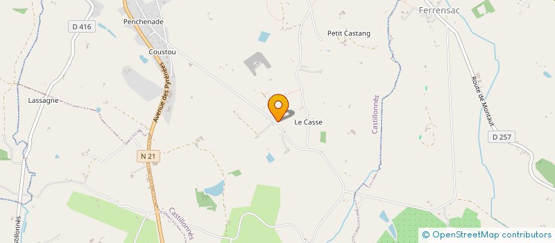 localisation de l'entreprise MADAME ELODIE VOISIN  CASTILLONNES