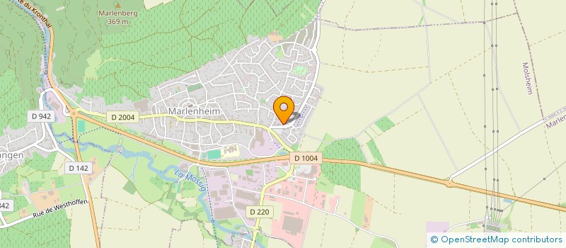 localisation de l'entreprise MADAME ELODIE WAGNER  MARLENHEIM