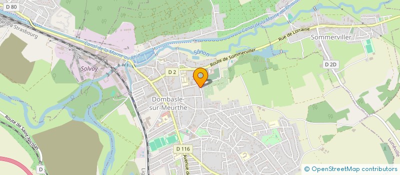 localisation de l'entreprise MADAME ELODIE WANGON à DOMBASLE-SUR-MEURTHE