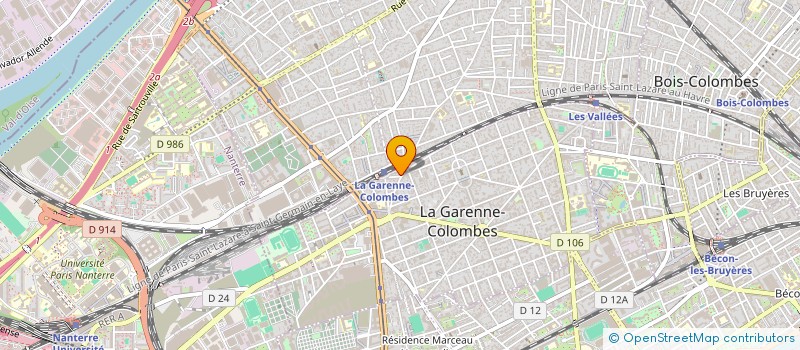 localisation de l'entreprise MADAME ELODIE WARNOD à LA GARENNE-COLOMBES