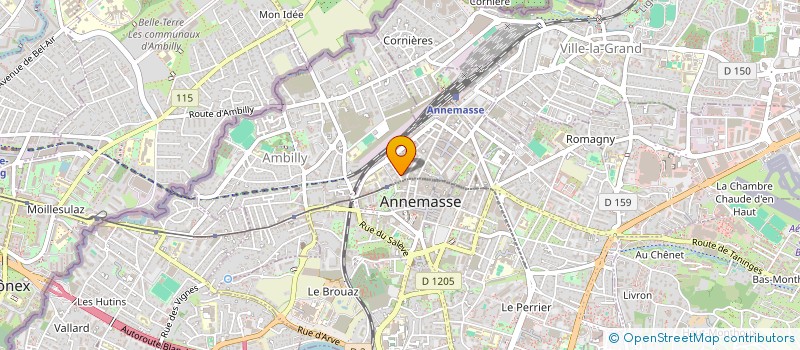 localisation de l'entreprise MADAME ELODIE WINTENBERGER  ANNEMASSE