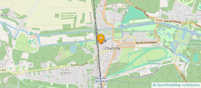 localisation de l'entreprise MADAME ELODIE WOJTOWIEZ  CHANTILLY