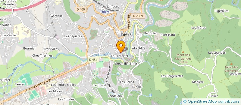 localisation de l'entreprise MADAME ELODIE WOZNICKA à THIERS