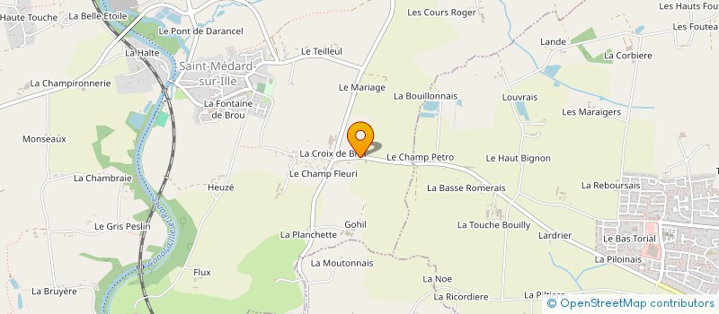 localisation de l'entreprise MADAME ELODIE YVON à SAINT-MEDARD-SUR-ILLE