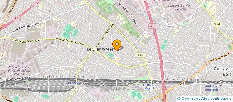 localisation de l'entreprise MADAME ELODIE ZAMBOU à LE BLANC-MESNIL