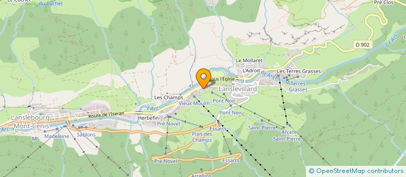 localisation de l'entreprise MADAME ELODIE ZANELLATO  BESSANS