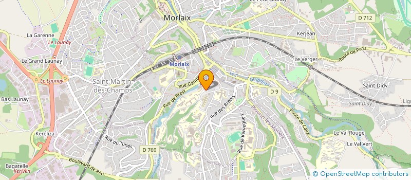 localisation de l'entreprise MADAME ELODIE ZERBIB  MORLAIX