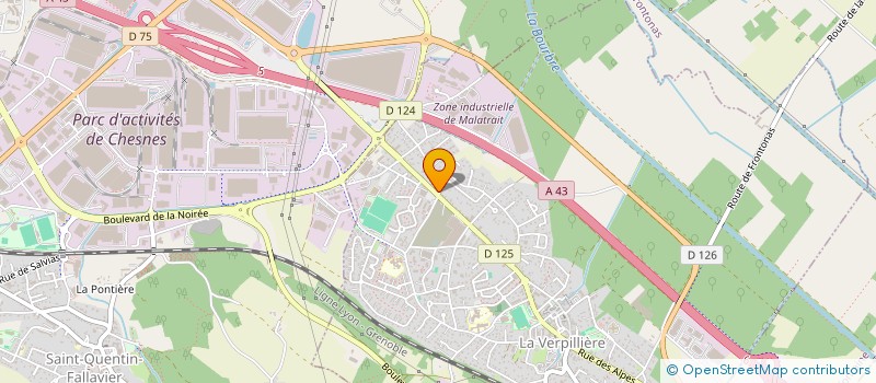 localisation de l'entreprise MADAME ELODY AVIGNON  LA VERPILLIERE