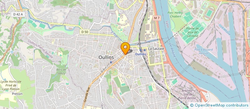 localisation de l'entreprise MADAME ELODY CHAUMARAT  OULLINS-PIERRE-BENITE