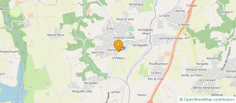 localisation de l'entreprise MADAME ELODY CLINE  SAINT-JEAN-TROLIMON