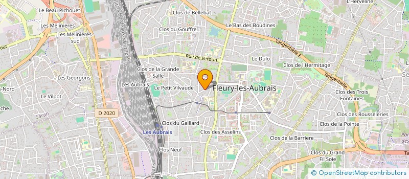 localisation de l'entreprise MADAME ELODY GERBAUD à FLEURY-LES-AUBRAIS